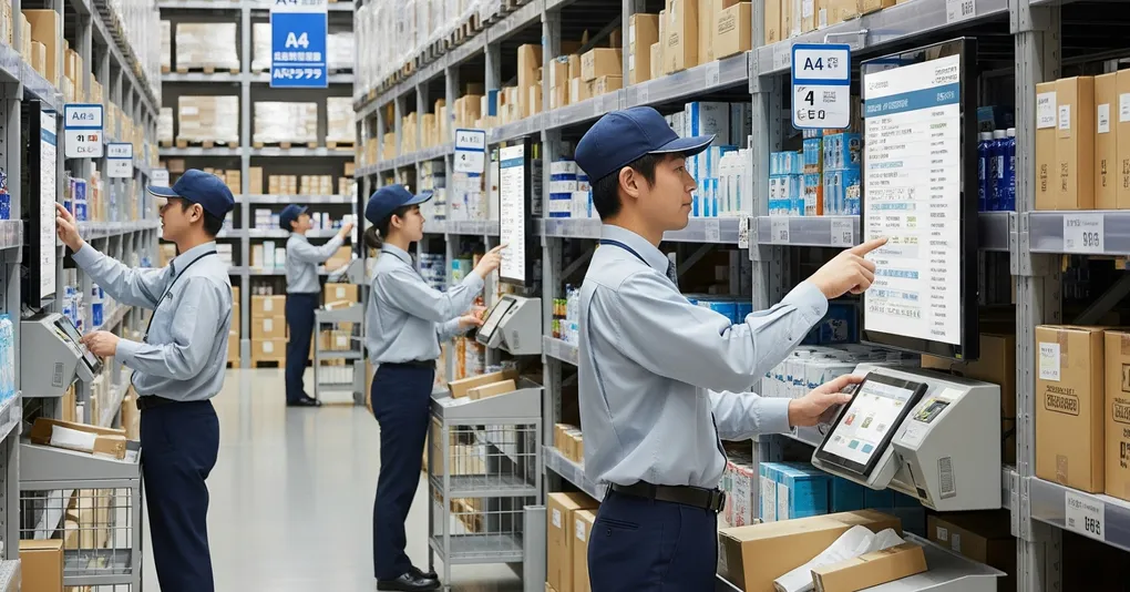 "指示待ち"をなくす！物流現場の救世主「電子棚札」で実現する自律型オペレーション